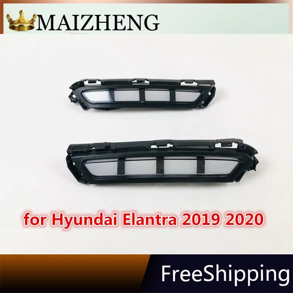 DRL для hyundai Elantra AVANTE светодиодный дневные ходовые огни Дневные Противотуманные фары с желтым поворотным сигналом стиль реле