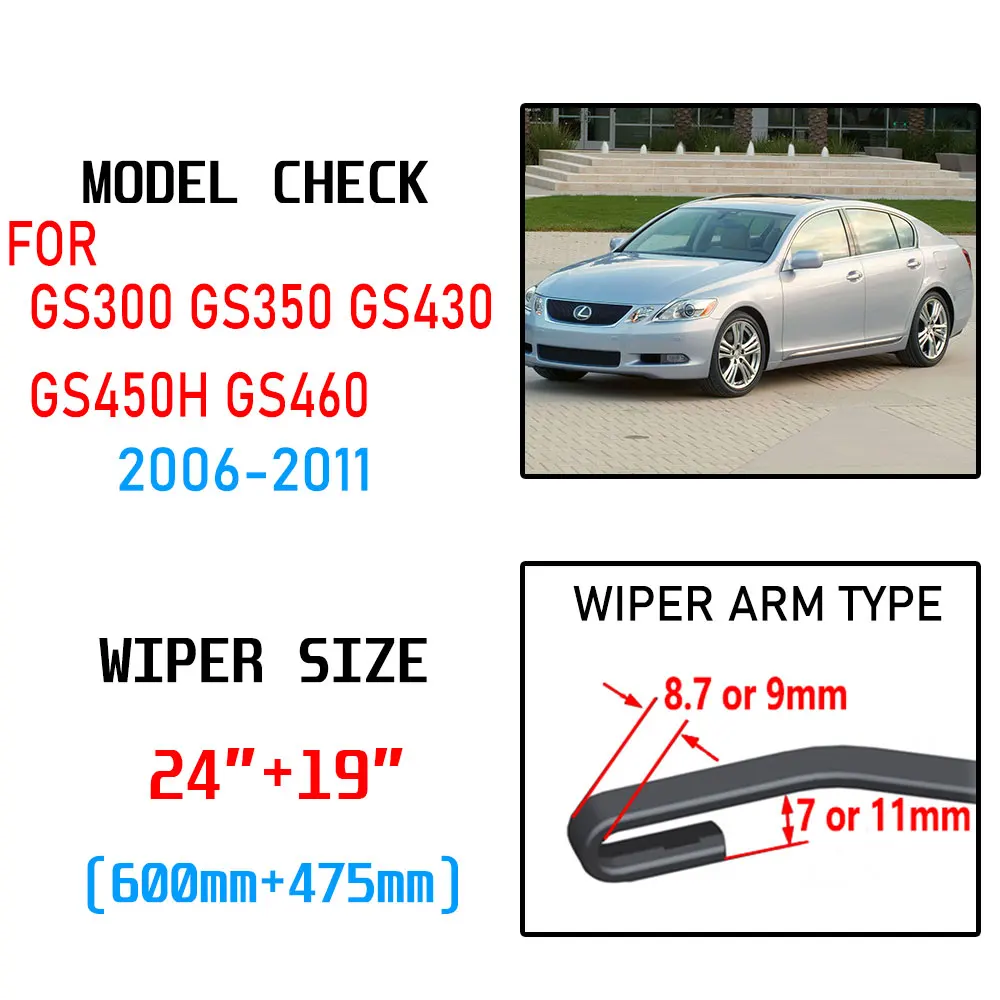 GS300 GS450H GSF LEXUS OEM FACTORY WIPER BLADE SET 20132020 GS350 Buy