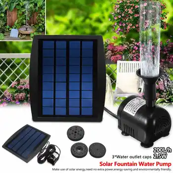 Solar Power Drijvende Fontein Waterpomp Voor Vijver Pool Aquarium Pomp Landschap Pool Tuin Decoratieve Fontein Panel Pomp