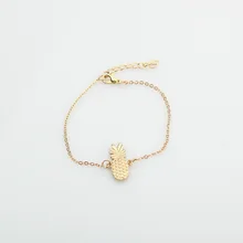 Европа и Америка Популярные милые стерео браслет на ногу в виде ананаса сплав фрукты ножной браслет ноги украшения Браслеты