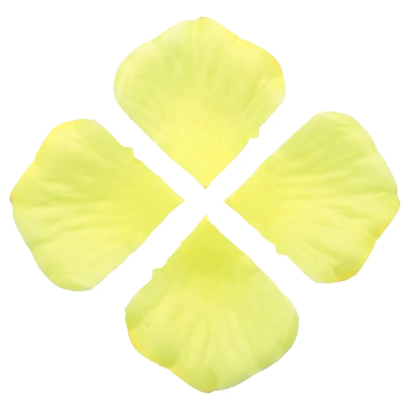 Promotion! 100Pcs Cloth Rose Petals Wedding Party Table Decorations Flowers (Yellow) | Дом и сад