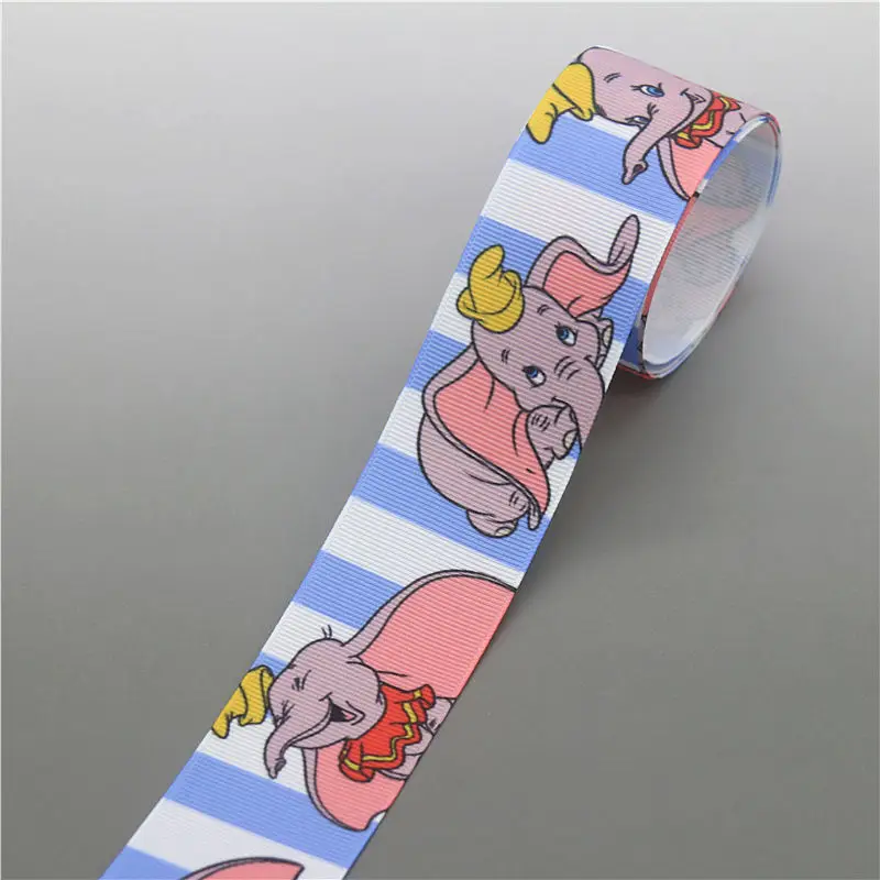 10135 DHK 1,5 ''5 ярдов животное слон напечатанный корсаж ленточный аксессуар бант для волос украшение для волос DIY 38 мм E1709 - Цвет: 10135