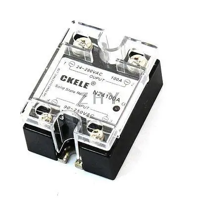 

AC 24-280V to 90-250V 100A 1 Phase Metal Polished Base Solid State Relay
