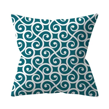 

Lyche Printed Series Pillow Cases Green Polyester Peachskin 45x45cm Pillow Cases For Bedroom Home Office