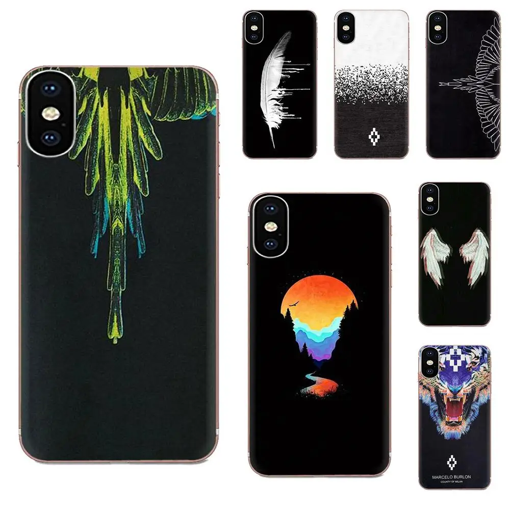 

Soft TPU Non-slip Marcelo Burlon For Xiaomi Redmi Mi 4 7A 9T K20 CC9 CC9e Note 7 9 Y3 SE Pro Prime Go Play