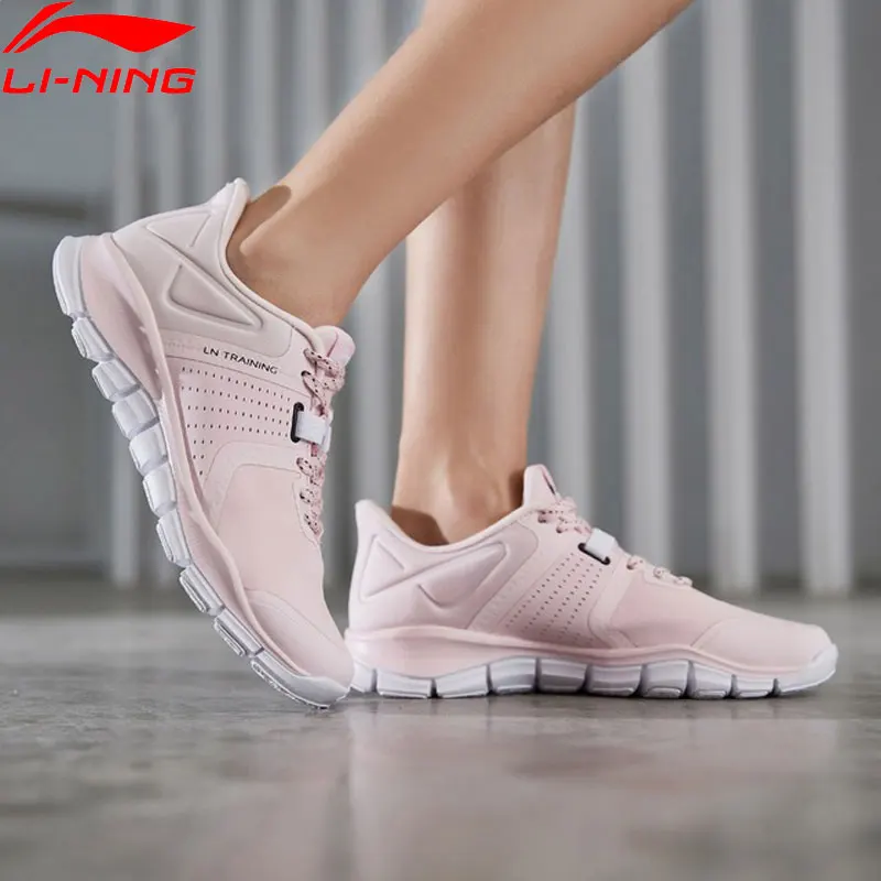 (Перерыв код) Li Ning Для женщин 24 часа в сутки Гибкие тренировочные обувь Разделение