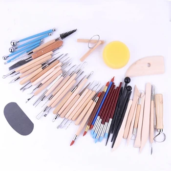 

Hot Sale 51Pcs Sculpting Craft Canvas Draw Tools For Nail Art Mandala Painting Rocks Embossing Pattern Ceramic Clay Dotting Tool