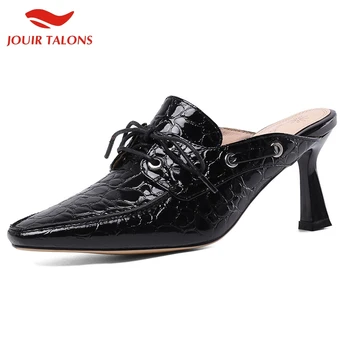 

Brand New Fashion Design High Heels Big Size 43 women's Shoes Summer Shoelaces Mules Woman Pumps
