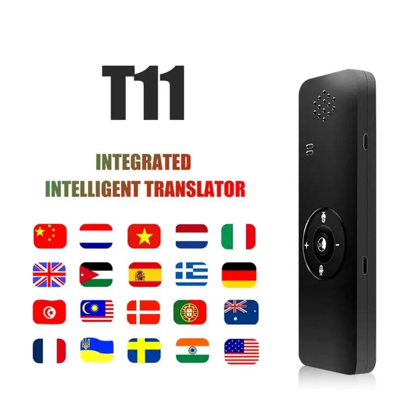 T11 Bluetooth голосовой переводчик в режиме реального времени Туризм бизнес-переводчик перевод звук громкий адаптироваться к шумной среде