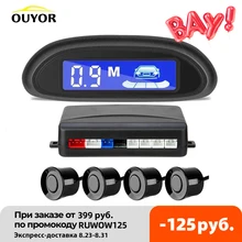 

Car Auto Parktronic LED Parking Radar With 4 Parking Sensors Backup Car Parking Radar Monitor Detector System Backlight Display