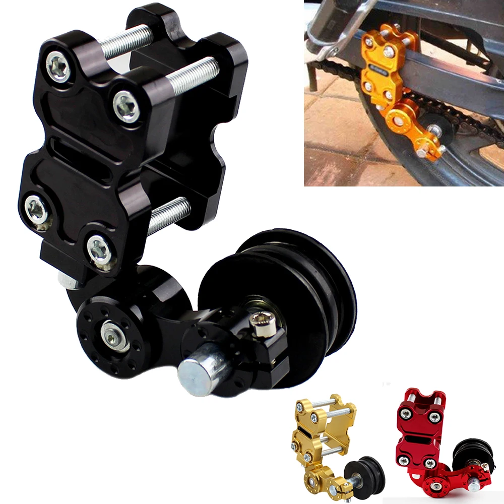 Motorcycle refires pieces motorcycle chain auto tensioner rubber chain tensioner Aluminum for yamaha kawasaki honda bmw ducati