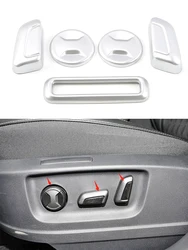 Garniture de siège intérieur pour Skoda Karoq 2018 2019 2020, cadre de couverture, moulage de décoration, accessoires de voiture chromés 