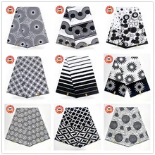 SISI Высококачественная белая серия африканская восковая печатная ткань хлопок Нигерия, Анкара Печатный воск для модное праздничное платье