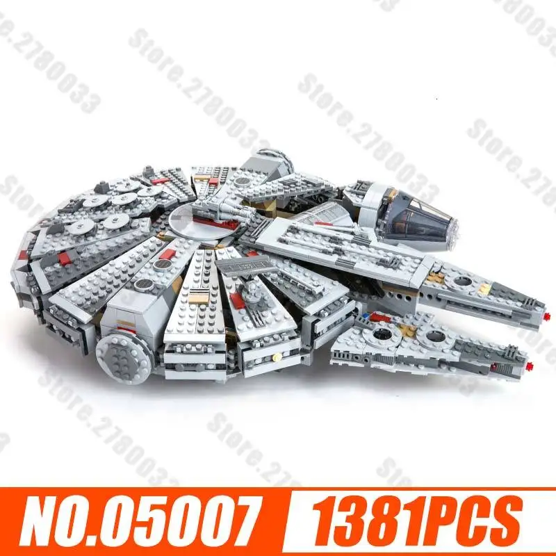 Новинка 1381 шт БЛОКИ Star Wars Millenaries Сокол Орел Alpinia Oxyphylla Детские сборные строительные блоки игрушки 05007