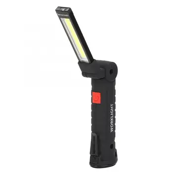 

Portable LED Flashlight Torch with Magnet USB Rechargeable Working Lamp Work Light Emergency Torch
