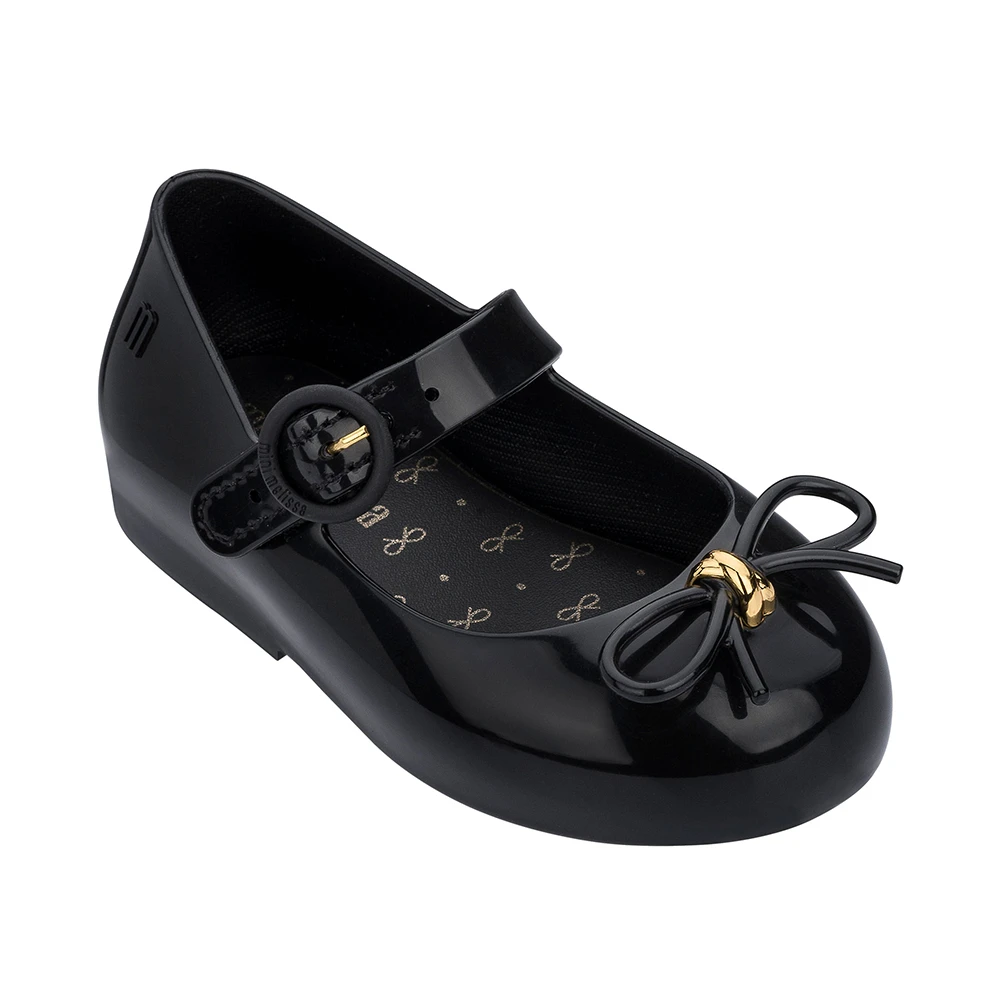 Mini Melissa/ Новые прозрачные сандалии для девочек летние сандалии Melissa/детские сандалии пляжная обувь для малышей - Цвет: Black