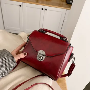 

Adisputent New Fashion Bags For Women Casual Vintage Tote Bags Fashion Leather Flap Crossbody Bag Simple Messenger Crossbody Bag