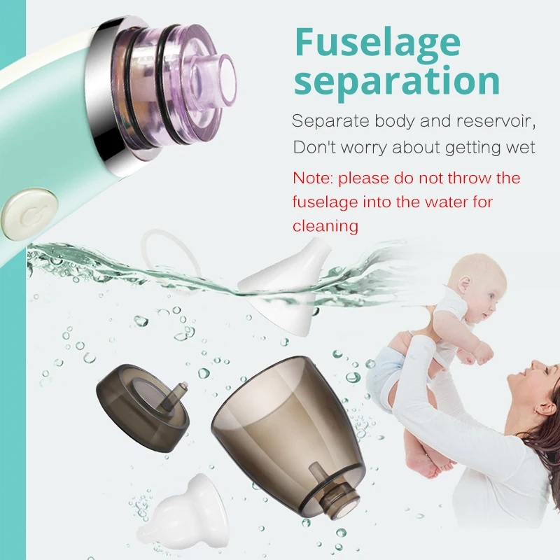 Dr.isla New Electric Baby Nasal Aspirator Electric Nose Cleaner Sniffling  Equipment Safe Hygienic Nose Snot Cleaner For Newborns