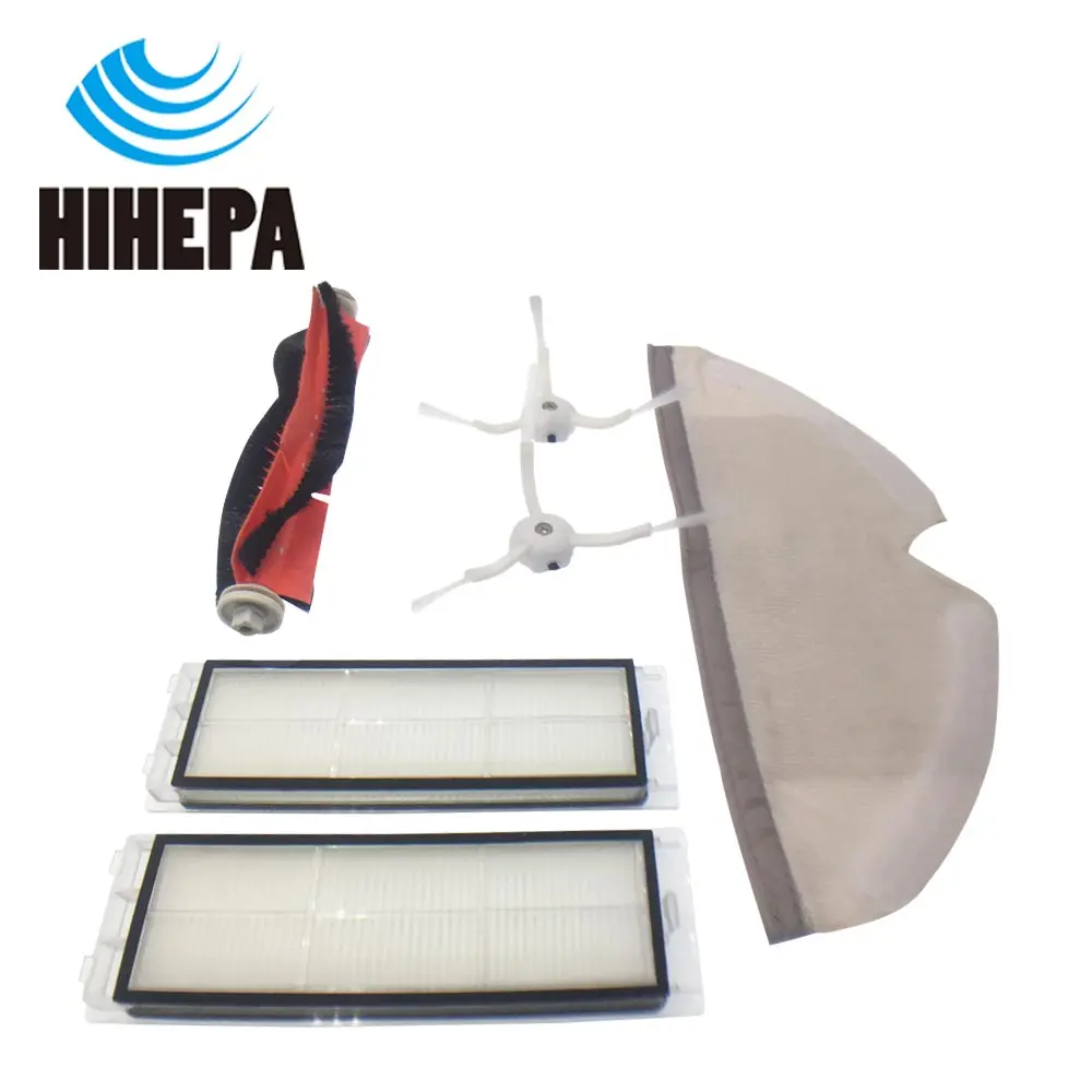 1 лот пылесос боковая щетка HEPA фильтр основной ролик щетка Mopping ткань часть пакет для Xiaomi Робот 2 Roborock запасные части наборы