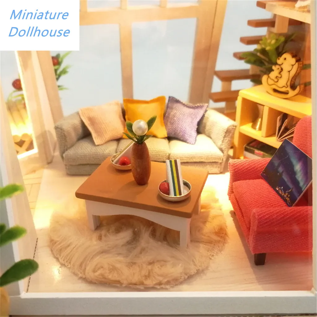3D кукольный домик сделай сам миниатюрная модель кукольного домика со