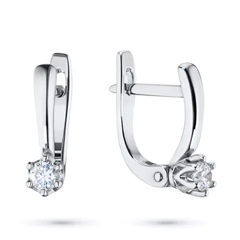 

Earrings in white gold with diamonds