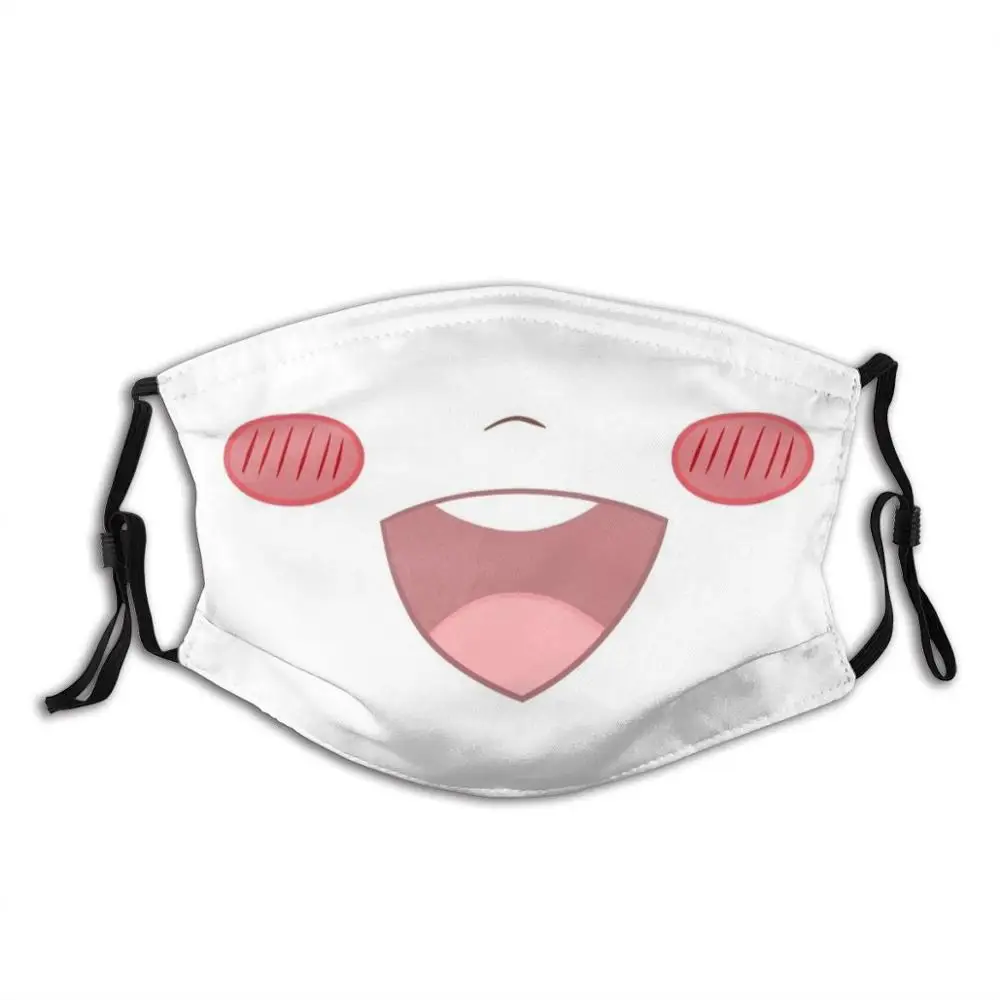 

Anime Smile Diy Adult Kids Face Mask Smile Mask Anime Kawaii Cute