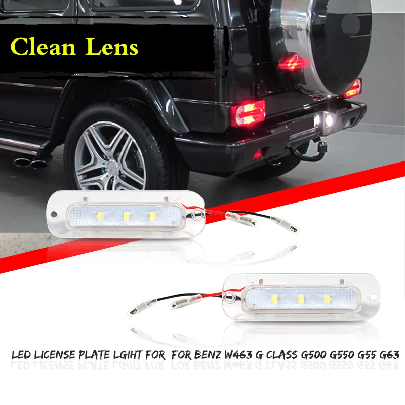 2x LED Side Marker Lights 12V 3W Geel - Vervanging Voor Mercedes-Benz G-Klasse W461 W463 1986-2002