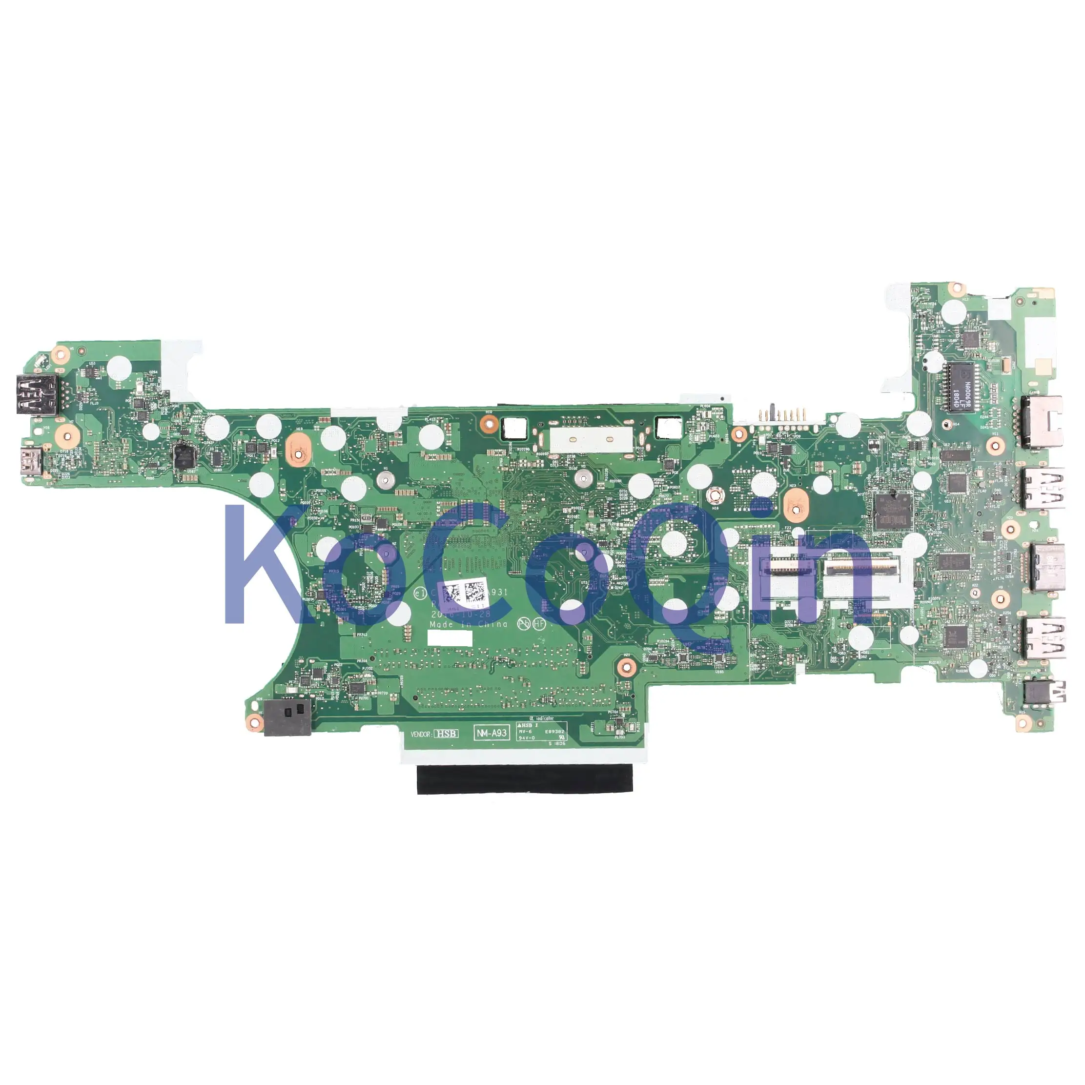 Greatest  KoCoQin Laptop motherboard For LENOVO Thinkpad T470 Core SR340 i5-7300U Mainboard 01HX648 NM-A931 T