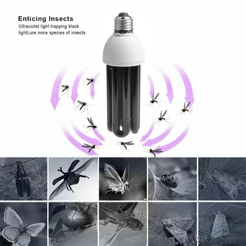 

60W Ultraviolet Germicidal UV Disinfection Lamp For Home Sterilizer Kill Dust Mite E27 Light Bulb