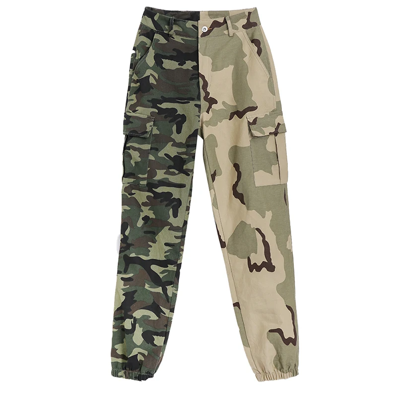 black capri pants 2020 new spring and summer full length cargo pants poclet green Camouflage full length female trousers U291 gloria vanderbilt capris Pants & Capris