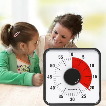 

Visual Desktop Mute Timer Easy to Use for Student Time Management Platic No Loud Ticking