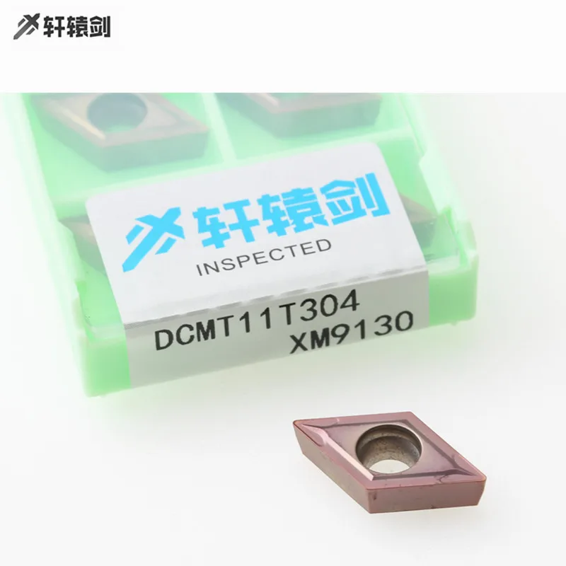 

10pcs DCMT11T304 DCMT11T308 MV DCMT070208 XM9130 Turning Carbide Insert for CNC Lathe Tool, DCMT11T308 MV DCMT070204, 10pcs.