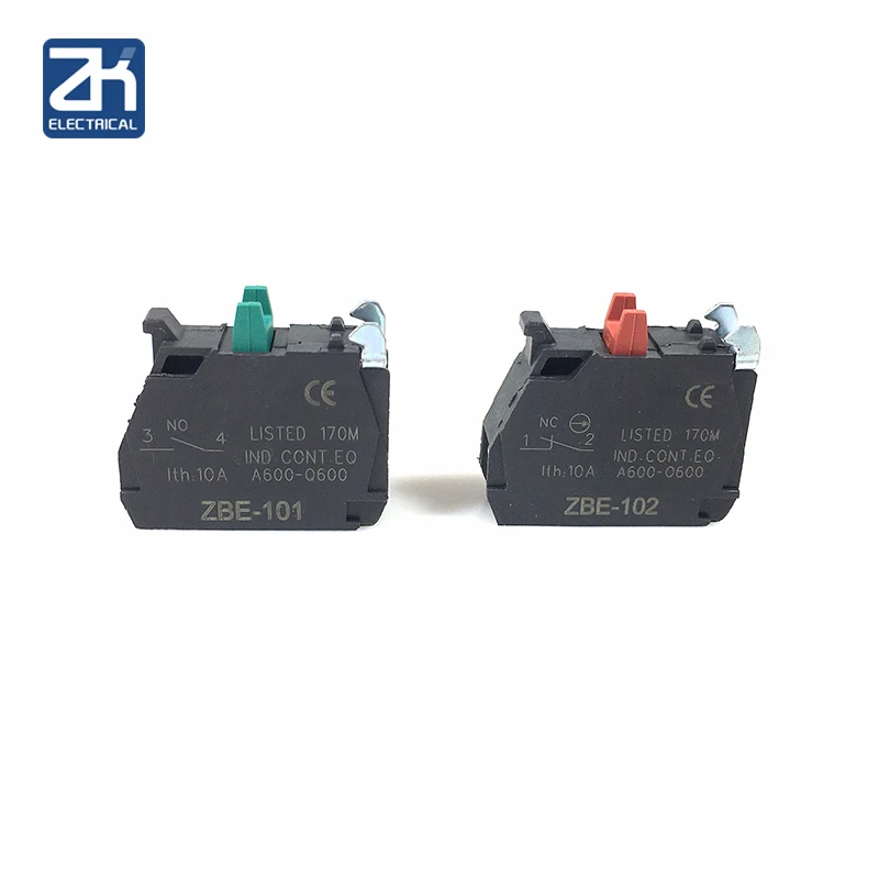 1pcs Button Switch Contact Block Zbe101 No / Zbe102 Nc Xb4/xb5