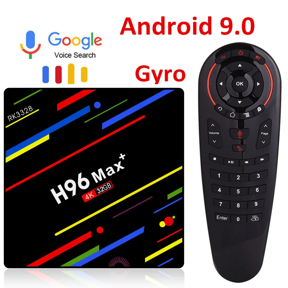 H96 MAX plus RK3328 Android 9,0 ТВ-приставка 4 Гб ОЗУ 64 Гб ПЗУ 32 Гб ТВ-приставка Wifi 4K Netflix Youtube 2G16G смарт-медиаплеер