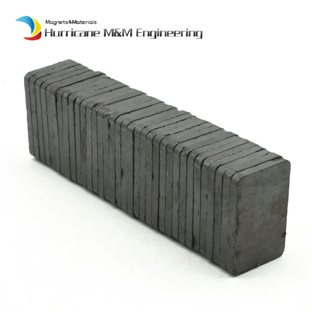 Ферритовый магнитный блок 30x20x3 мм бар класс C8 Cerramic постоянные магниты для рекламной доски домашнего использования 60 шт