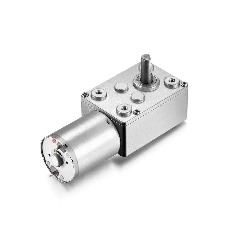 

DC 24V 1RPM Worm Gear Motor 6mm Shaft High Torque Turbine Reducer