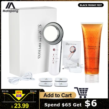 

Ultrasound Cavitation Body Slimming Machine Weight Loss with Fat Burn Lipo Gel EMS Galvanic Infrared Wave Therapy Leg Massager