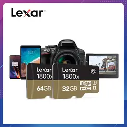 Lexar Профессиональный 1800x microSDXC UHS-II карты Micro SD Card 64 Гб 128 ГБ до 270 МБ/с. V90 U3 Class 10 Флэш-карта памяти TF карты