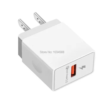 

Quick Charging Eu US QC3.0 Power Adaptor Wall Charger 5V 2.4A For Iphone 7 8 XR X Samsung Android phone pc mp3