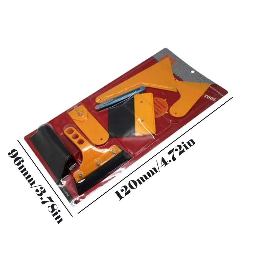 Автомобильный 3K пленка Diy инструмент 7 шт. набор высокотемпературный стойкий мягкий скребок Hf-56 набор из семи предметов желтый