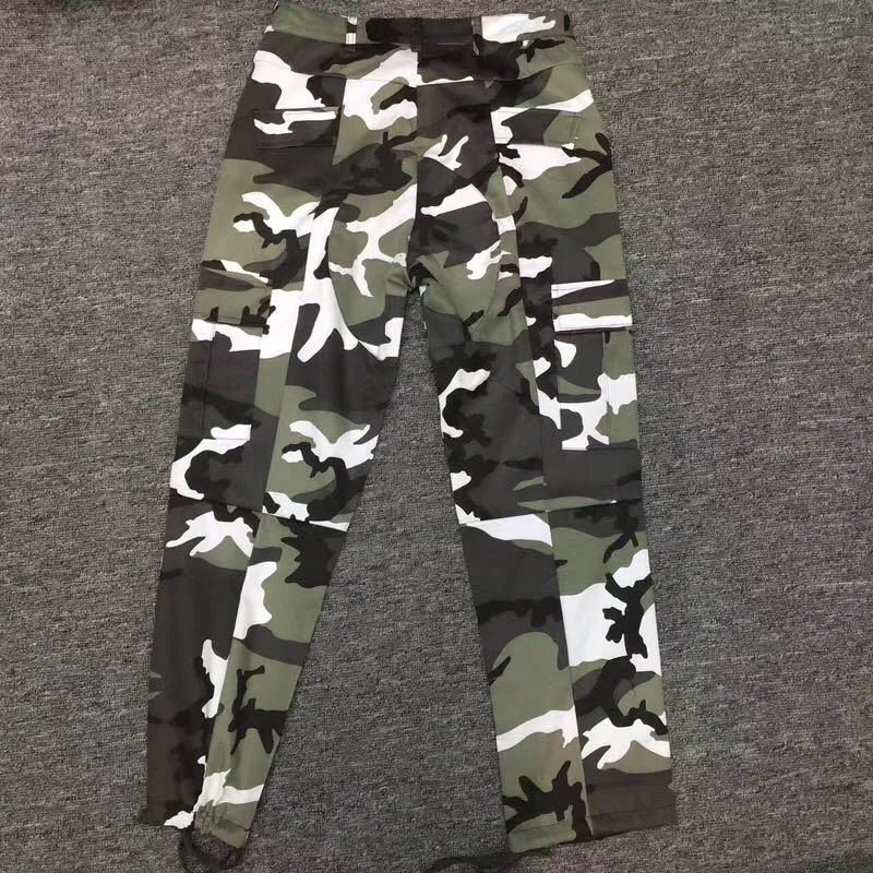 20ss новейший топ High Street Vete мужские ts камуфляжные брюки мужские женские уличные камуфляжные kanye west спортивные брюки