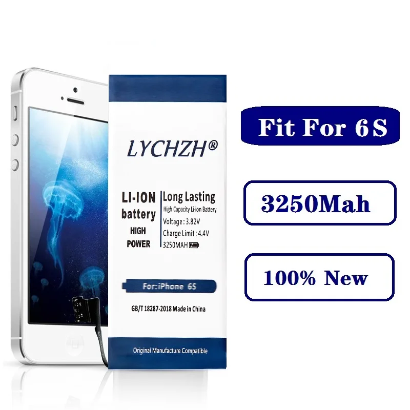 For iPhone 6S Оригинальная литиевая батарея для Apple iPhone 6S 6, 7, 5S, 5, сменные батареи, внутренняя батарея для телефона, 3200 мА/ч, 3600 мА/ч+ Бесплатные инструменты - Цвет: For iPhone 6S