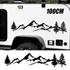 New car stickers Waterproof 100cm Tree Mountain Car Decor PET Sticker Auto Decal For SUV RV Camper Offroad Auto Fashion Decal ► Photo 3/6