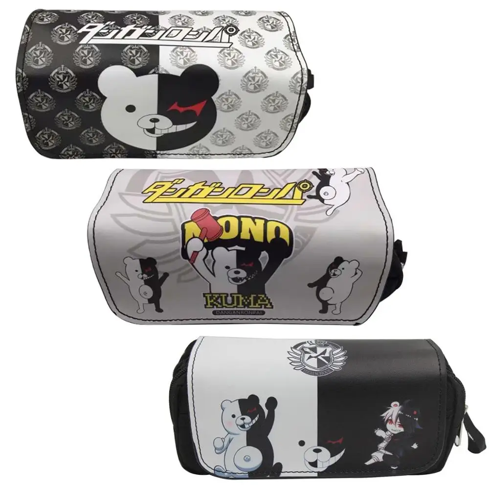 

Anime Danganronpa monokuma Pencil Case Stationery Bag Cosmetic Bags for Students Man Woman Cartoon Pencilcase Drop Shipping