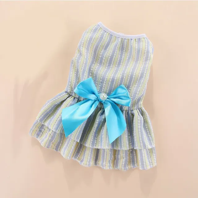 Dog Lace Princess Dress Pet Clothes Spring Small Dog Skirt Summer Thin Section Skirt Pet Supplies Fashion Cute Clothing 2021 white