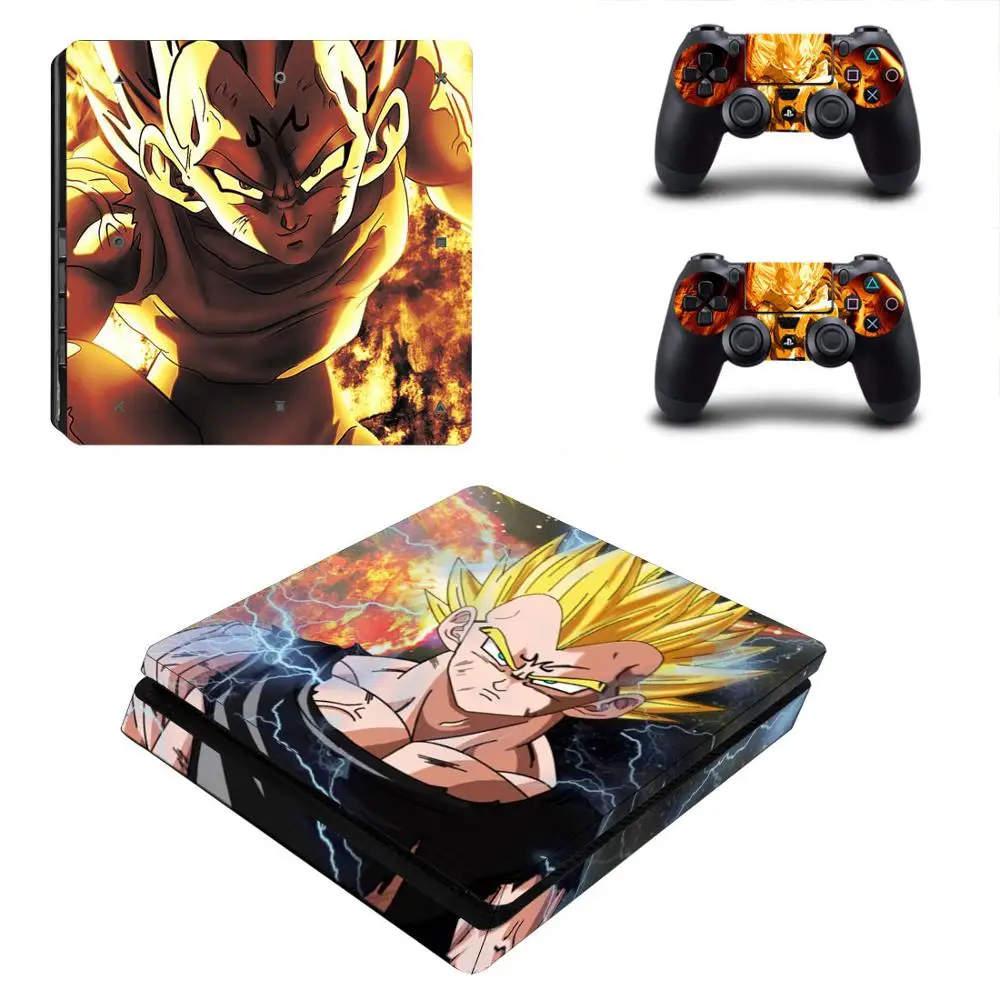 YSP4S-1669 Dragon Ball Z Super PS4 Slim Stickers Play station 4 Skin Sticker Decals For PlayStation 4 PS4 Slim Console and Controller Skin - Color: YSP4S-1669