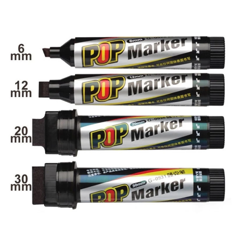 Permanent Markers Sketch Graffiti Paint Brush Pens Set Drawing Poster Manga Office School Art Stationery