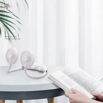 

Portable Hanging Neck Fan Foldable USB Charging Sports Mini Fan Massage Function