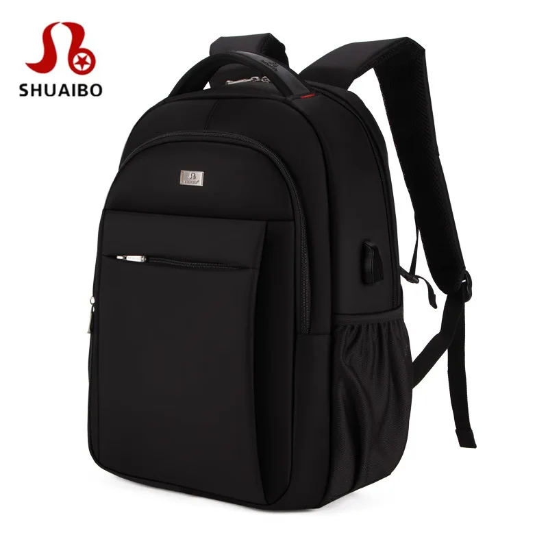 

Shuaibo Business 15.6-Inch Laptop Bag Multi-functional Backpack USB Interface Casual Backpack Support Customization
