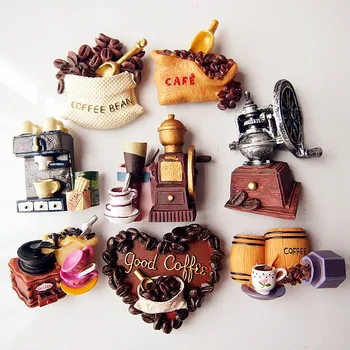 

fridge magnet cofee machine retro decoration kitchen sticker creative paste resion art crafts gifts